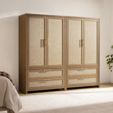 Savanna Wardrobe with 2 Drawers and Doors, Set of 2