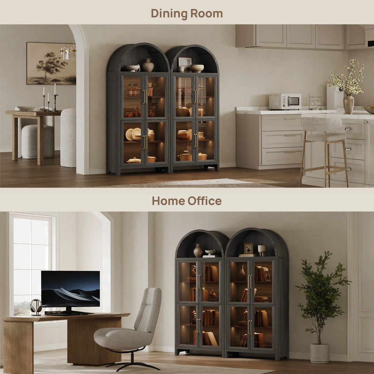 Helio Dining Room Cabinet with Lights