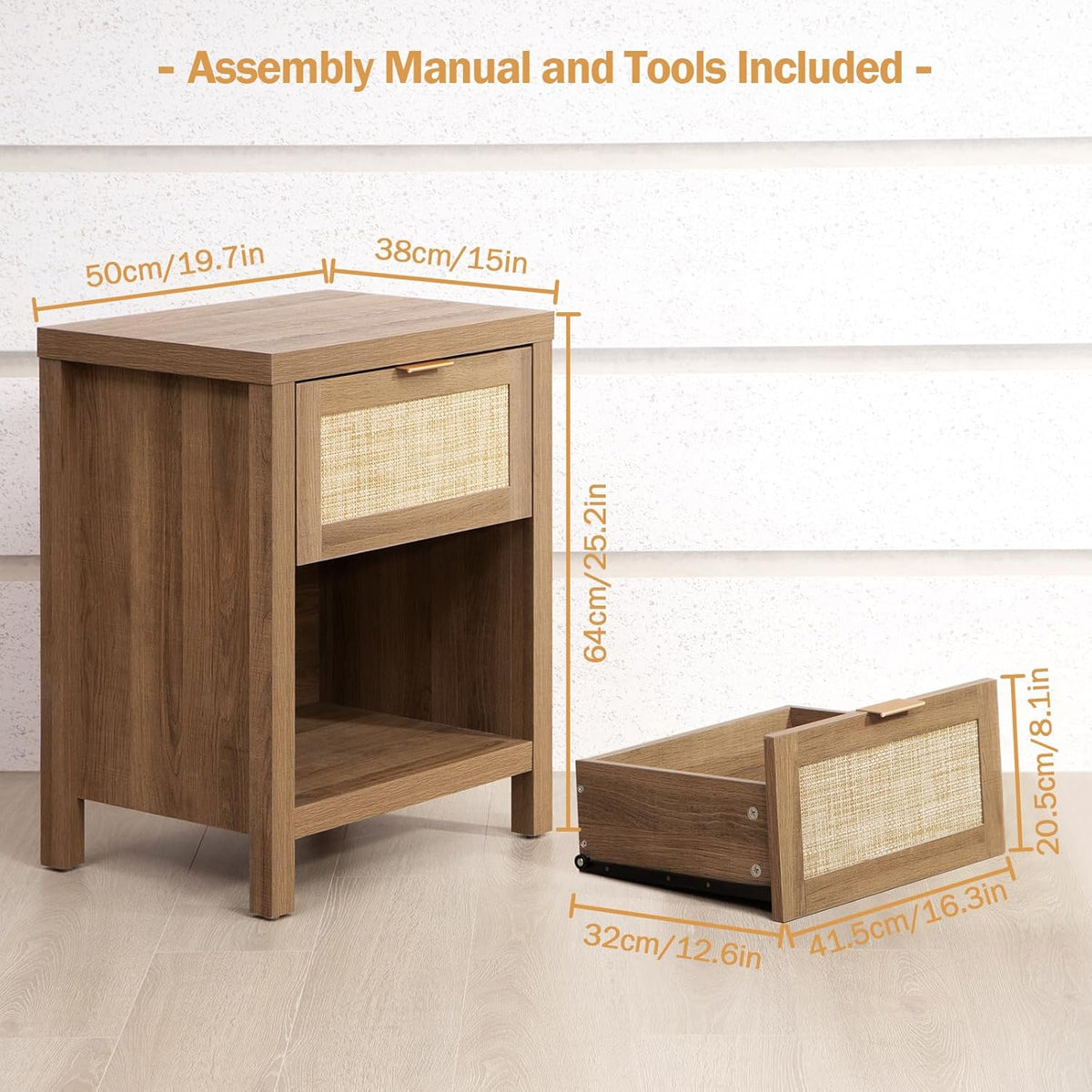 Savanna 6-Drawer Dresser, Wardrobe and 2-Drawer Nightstand Set