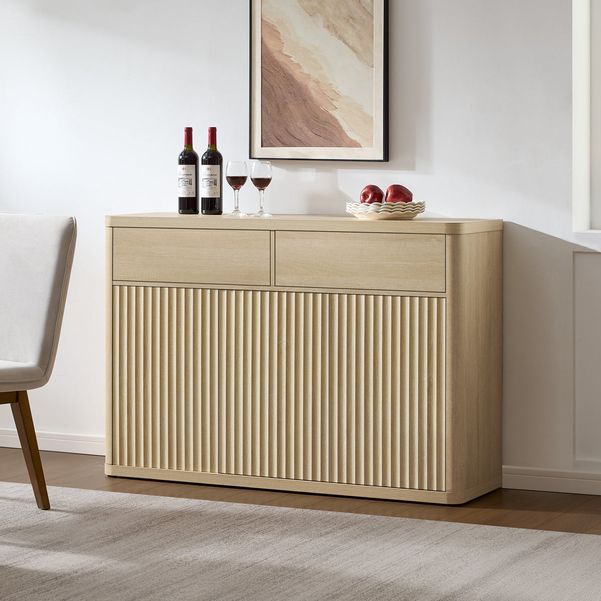 Cas Sideboard With 3 Doors And 2 Drawers, Set of 2