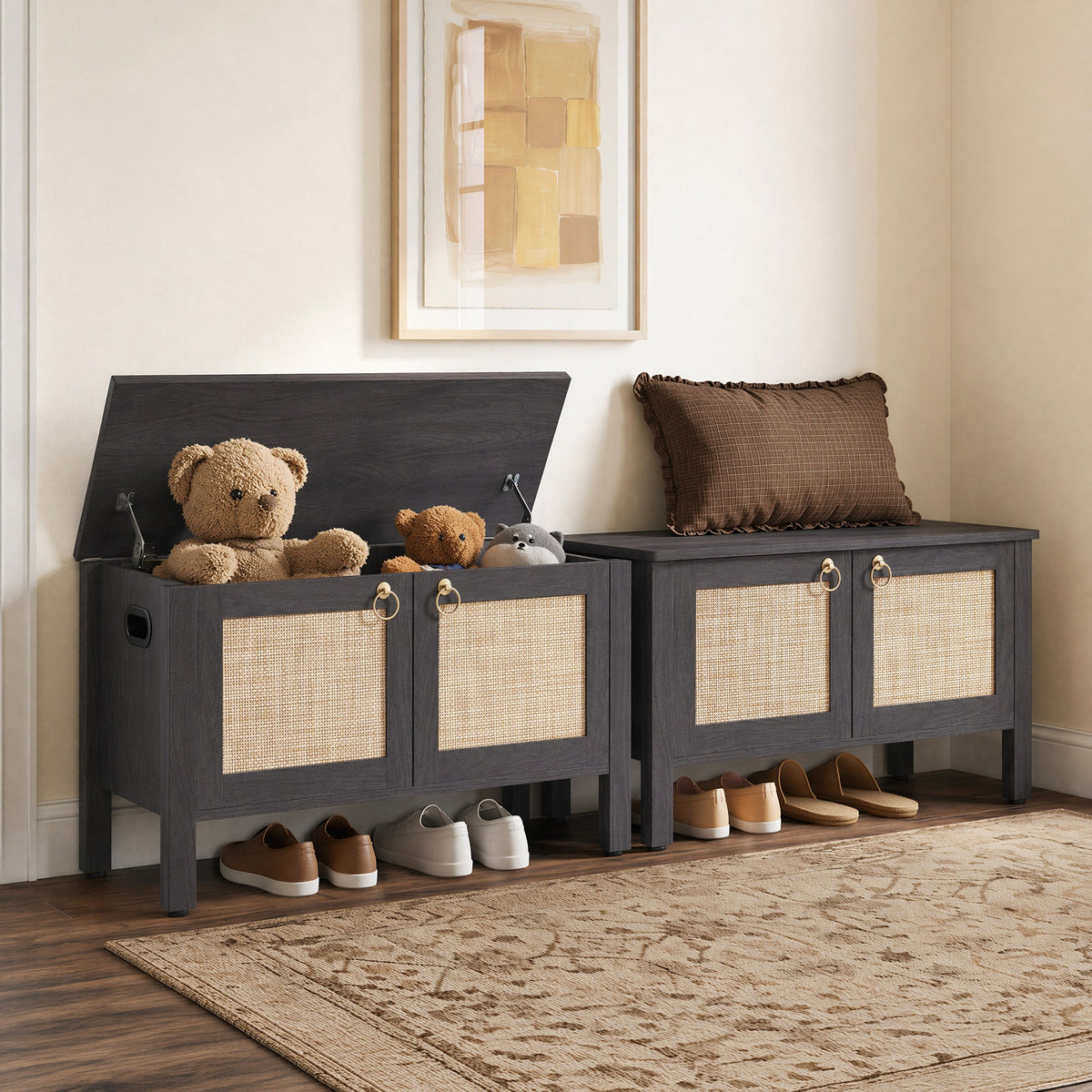 Terra Storage Bench Seat, Set of 2
