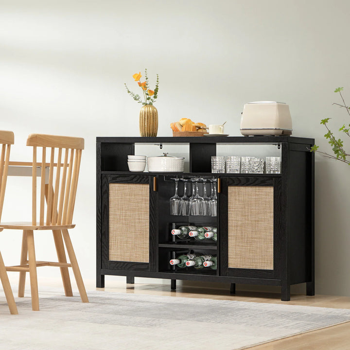 Savanna Bar Cabinet with Glass Holder