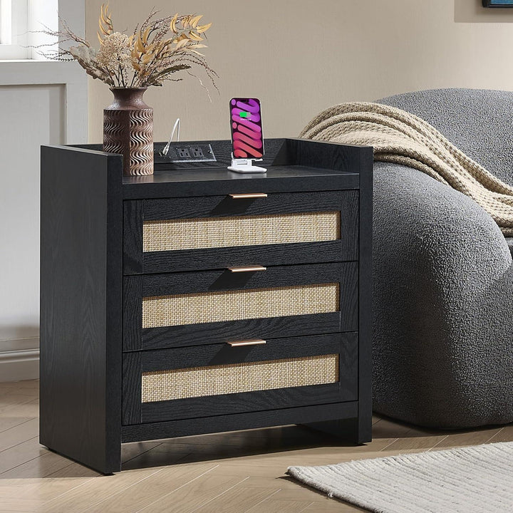 Savanna 3 Drawers Dresser, Bedroom Dresser with Drawers