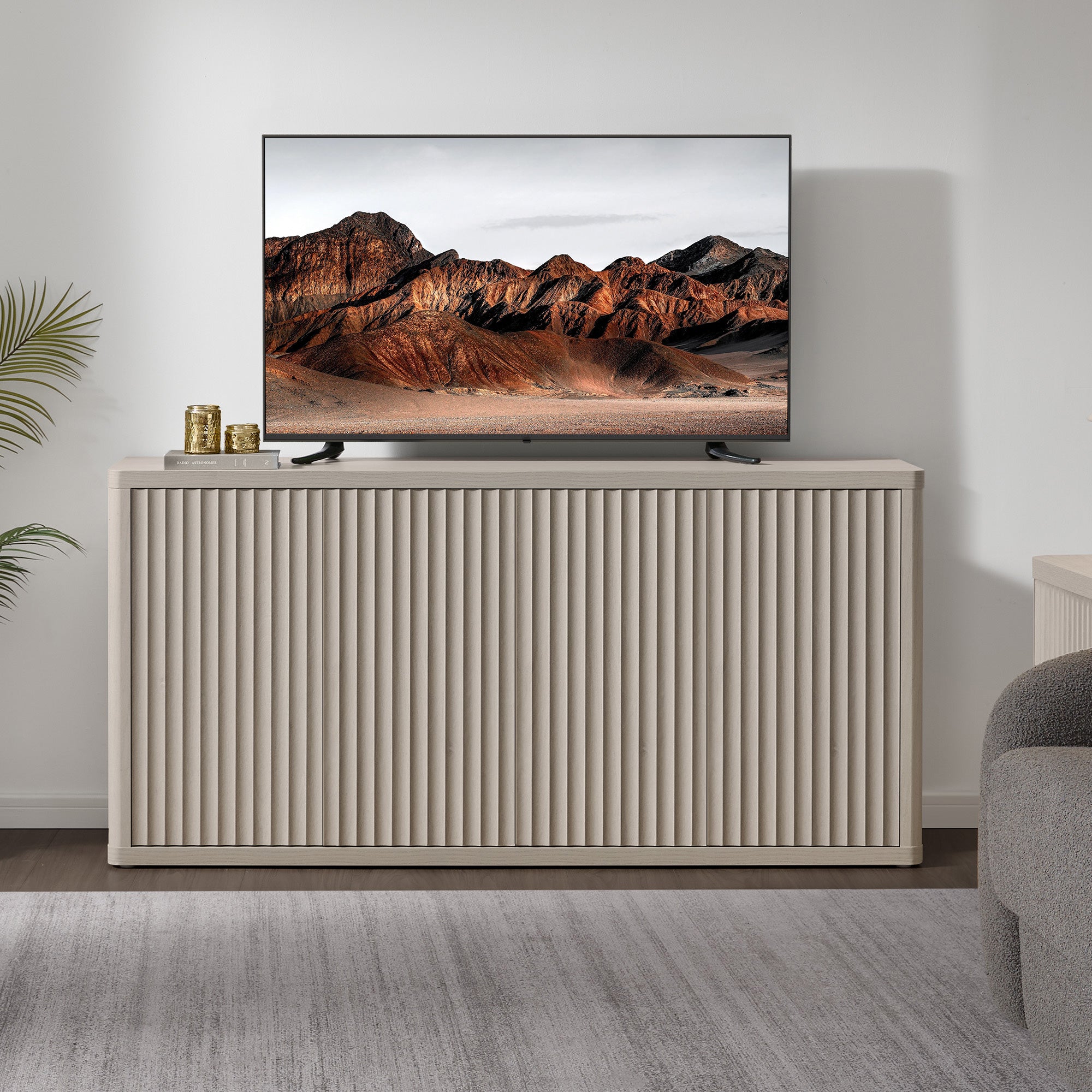 Cas TV Stand with 4 Doors