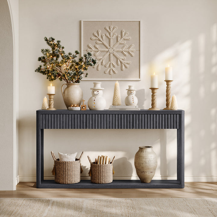 Cas Console Table with 3 Drawers Storage