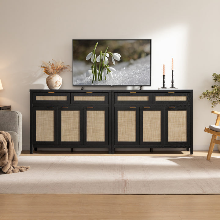 Savanna TV Console with Storage, Set of 2