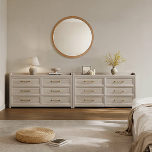 Helio 6 Drawers Dresser, 56'' Wide, Set of 2