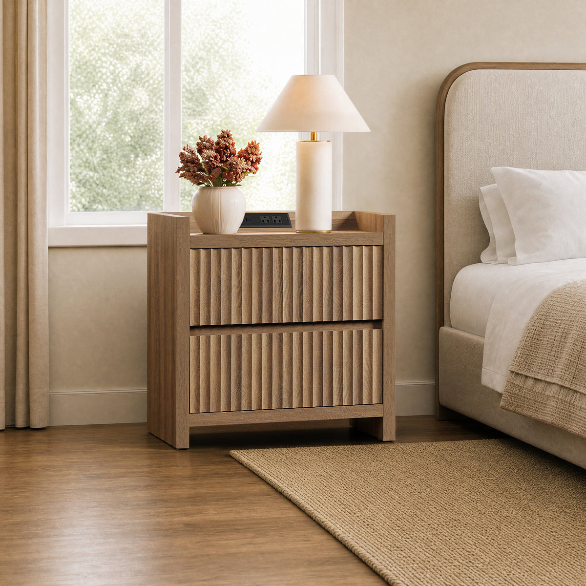 Prelude Nightstand with Charger Station