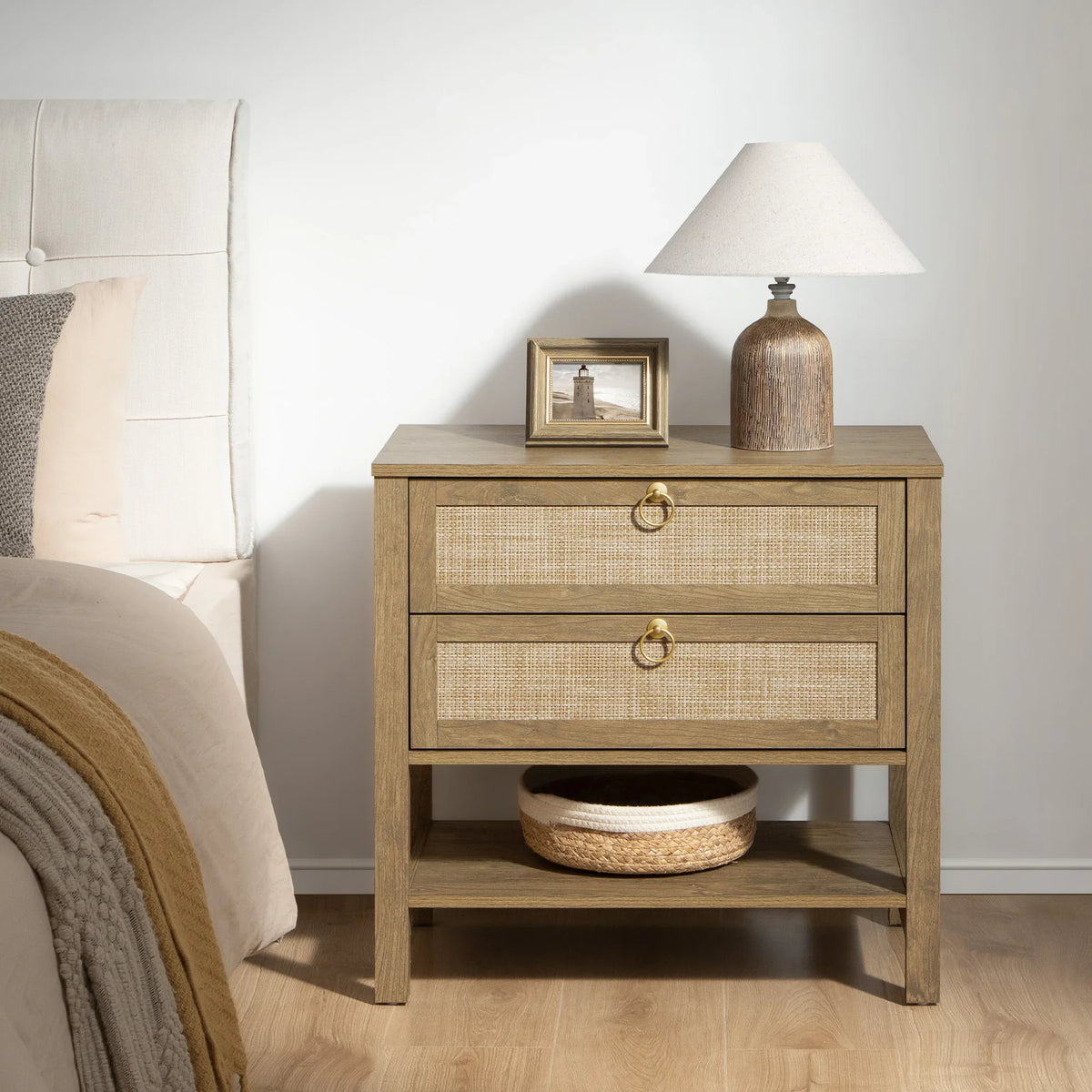 Terra Large Nightstand, 25.6Inch Height