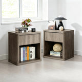 Cas Nightstand with Single Drawer, Set of 2