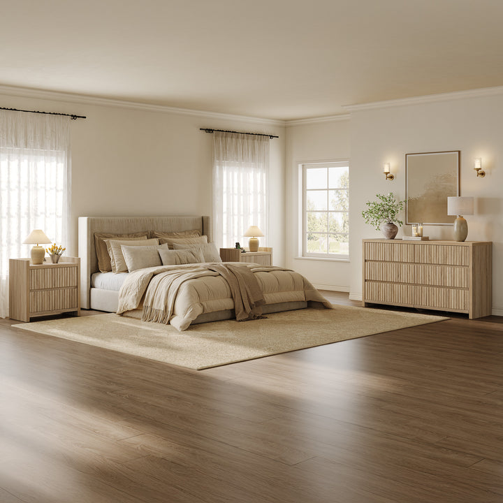 Prelude Contemporary Dresser and Nightstands Bedroom Set – SICOTAS