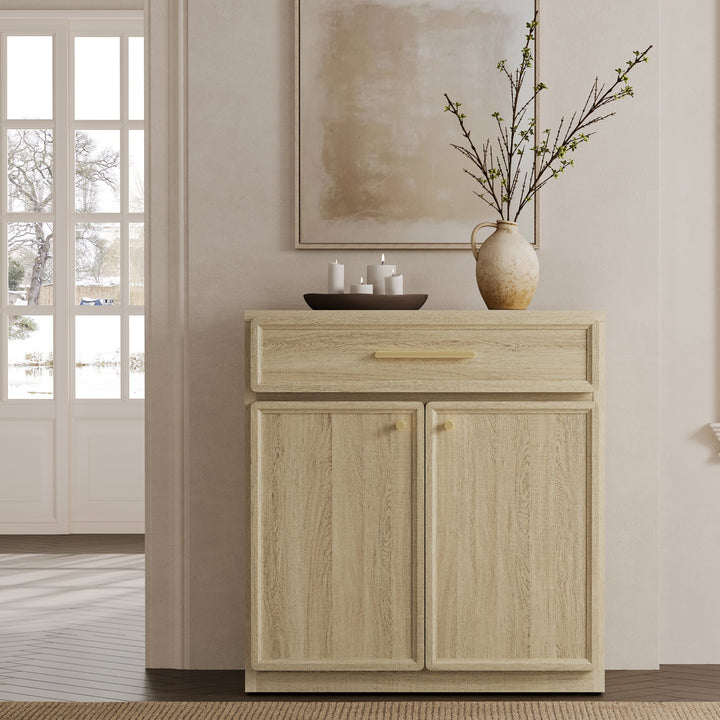 Crescent Sideboard Buffet Cabinet,Set of 3