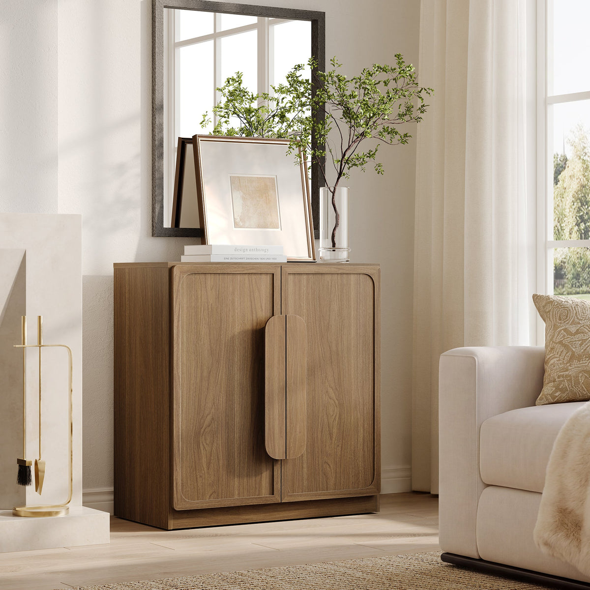 Arcus 2 Doors Sideboard Cabinet, Set of 2
