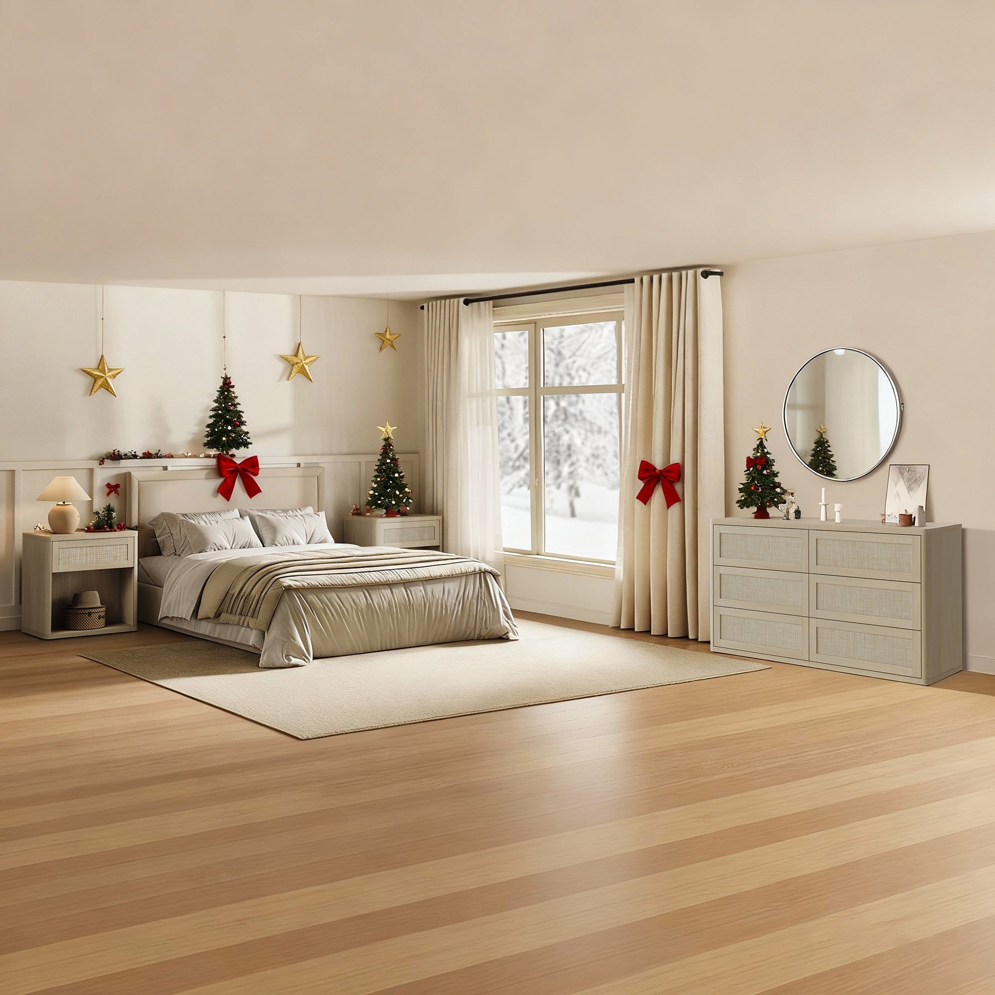 Zura 6-Drawer Dresser and Nightstand Set