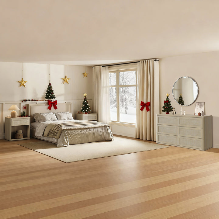 Zura 6-Drawer Dresser and Nightstand Set