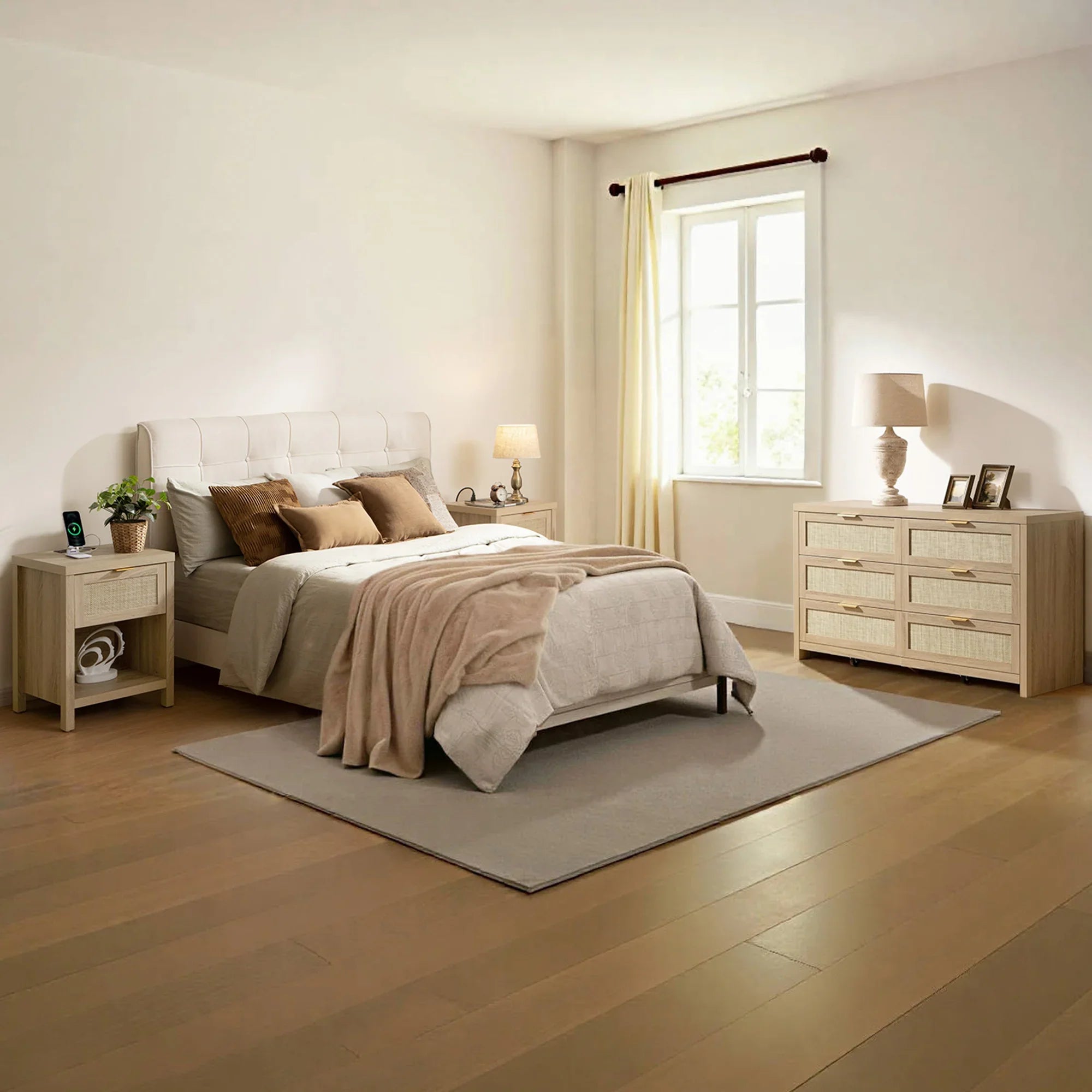 Savanna Dresser Bedroom Set with Charger