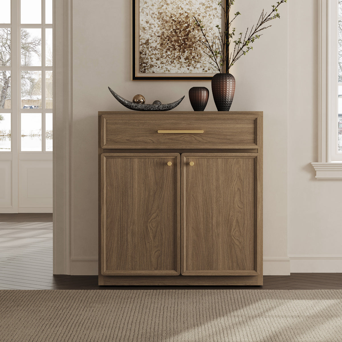 Crescent Sideboard with 1 Drawer