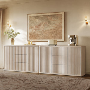 Cas Contemporary Sideboard Cabinet with Storage, Set of 2