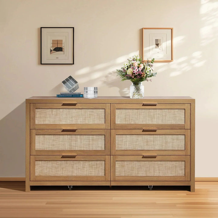 6 drawer bedroom dresser Enso 6/8-Drawer - Solid Wood Chest Elevate your home dcor with our 51 Modern American 6-Drawer Dresser #1