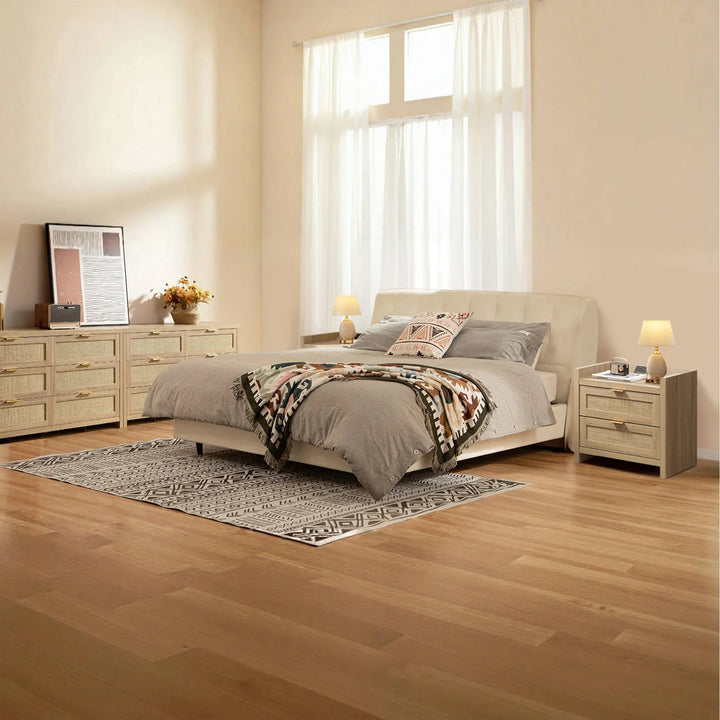 Savanna 6 Drawers Dresser and 2  Drawer Nightstand Set