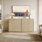 Cas TV Stand with 2-Door Storage, Set of 2