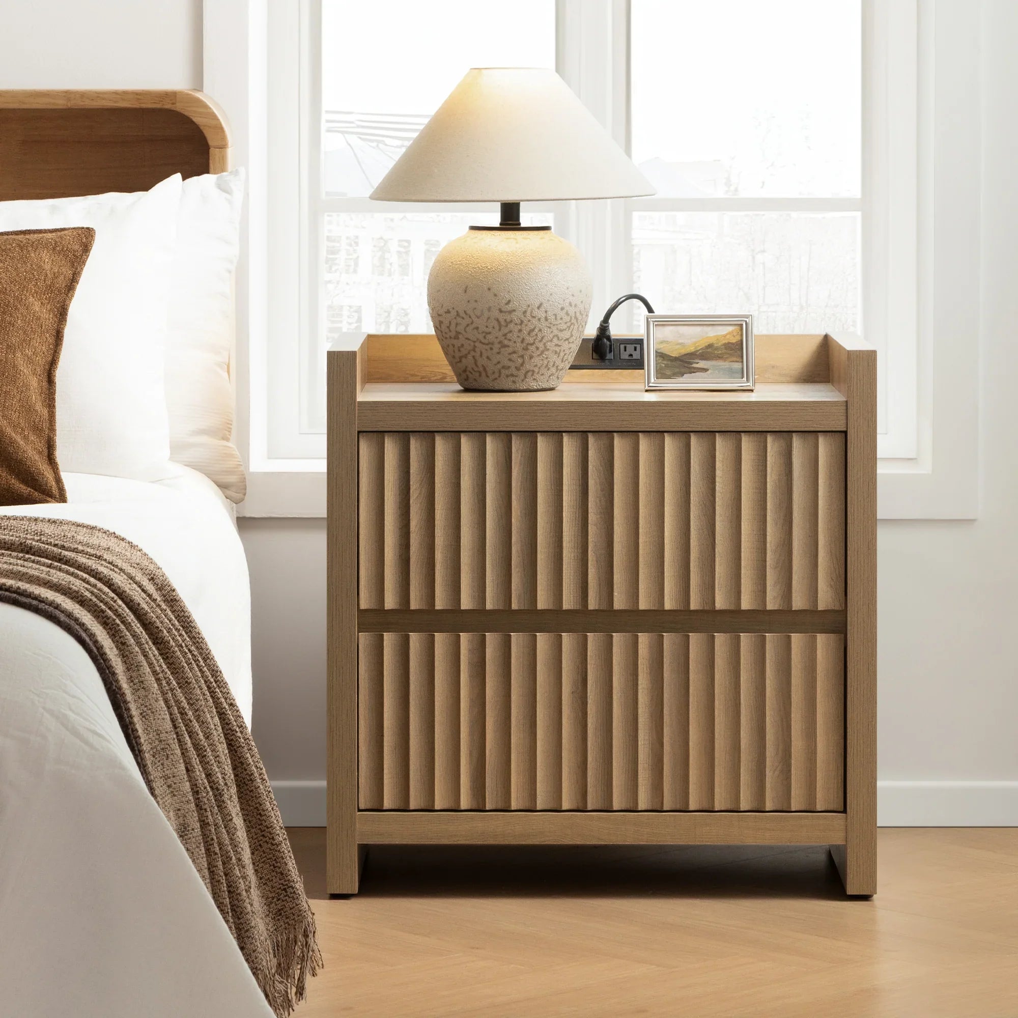 Prelude Nightstand with Charger Station