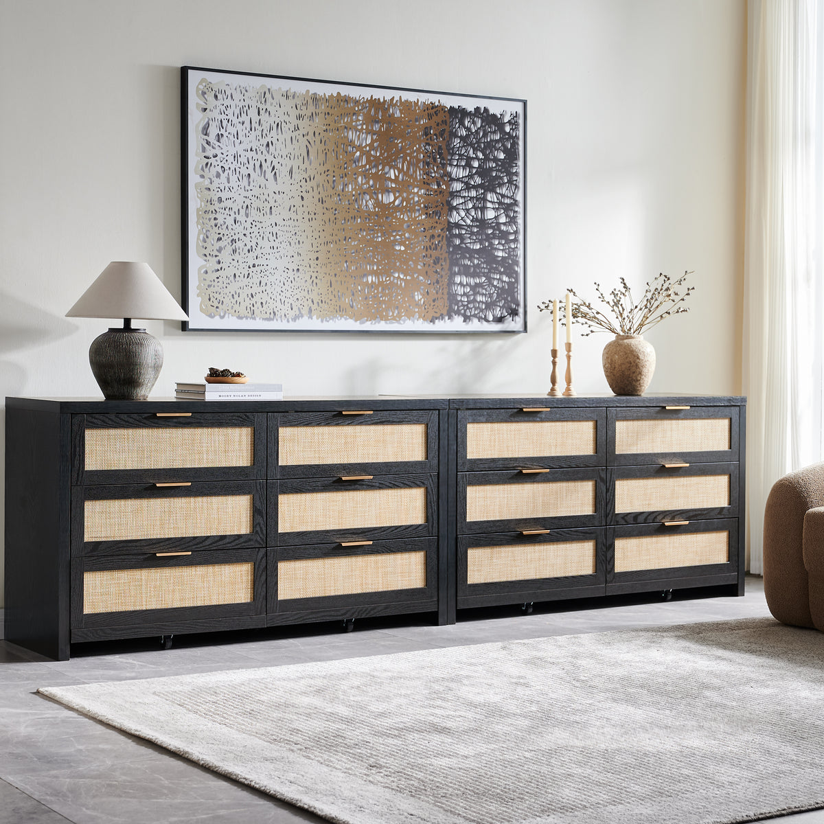 Savanna Boho 6 Drawer Dresser, Bedroom Storage WM