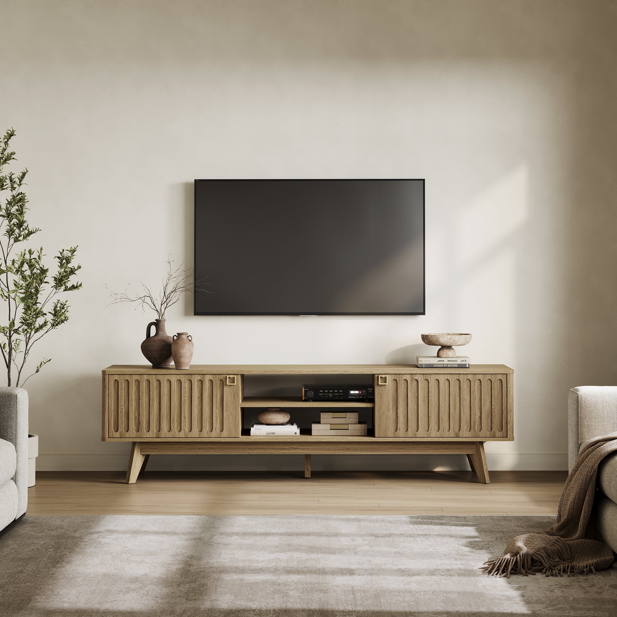 Domus Modern TV Stand, 2 Doors