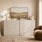 Cas TV Console with 2 Doors, Set of 2