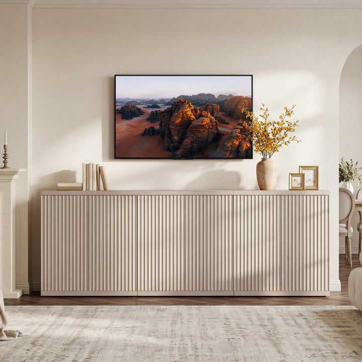 Stria TV Stand with Storage up to 100Inch TV, Set of 3