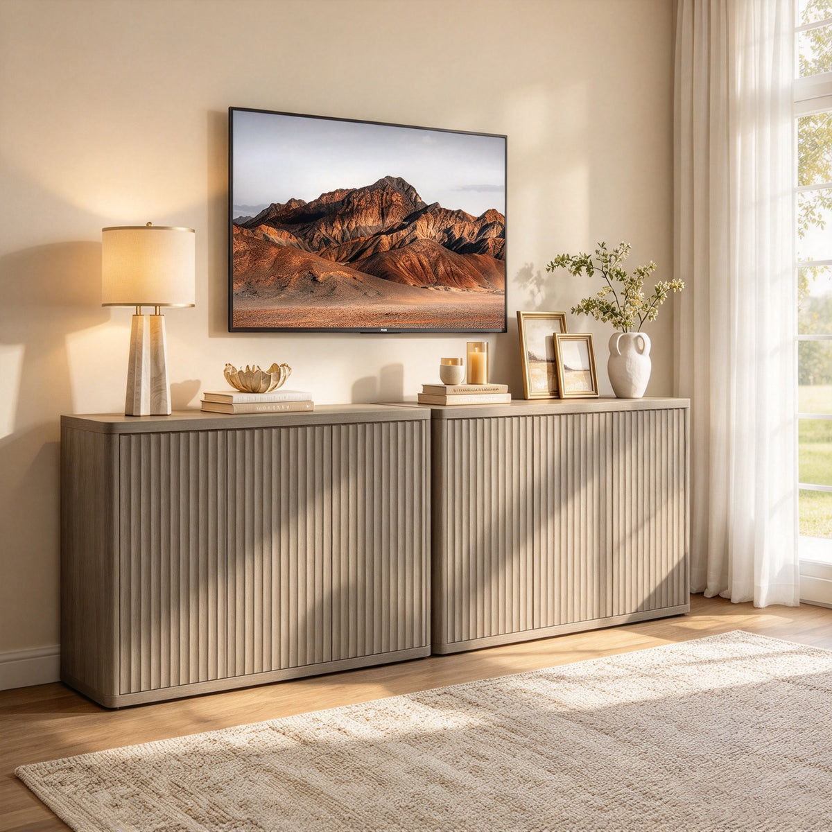 Cas TV Stand with 3 Doors