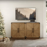 Willow Sideboard Buffet with Doors, Set of 2