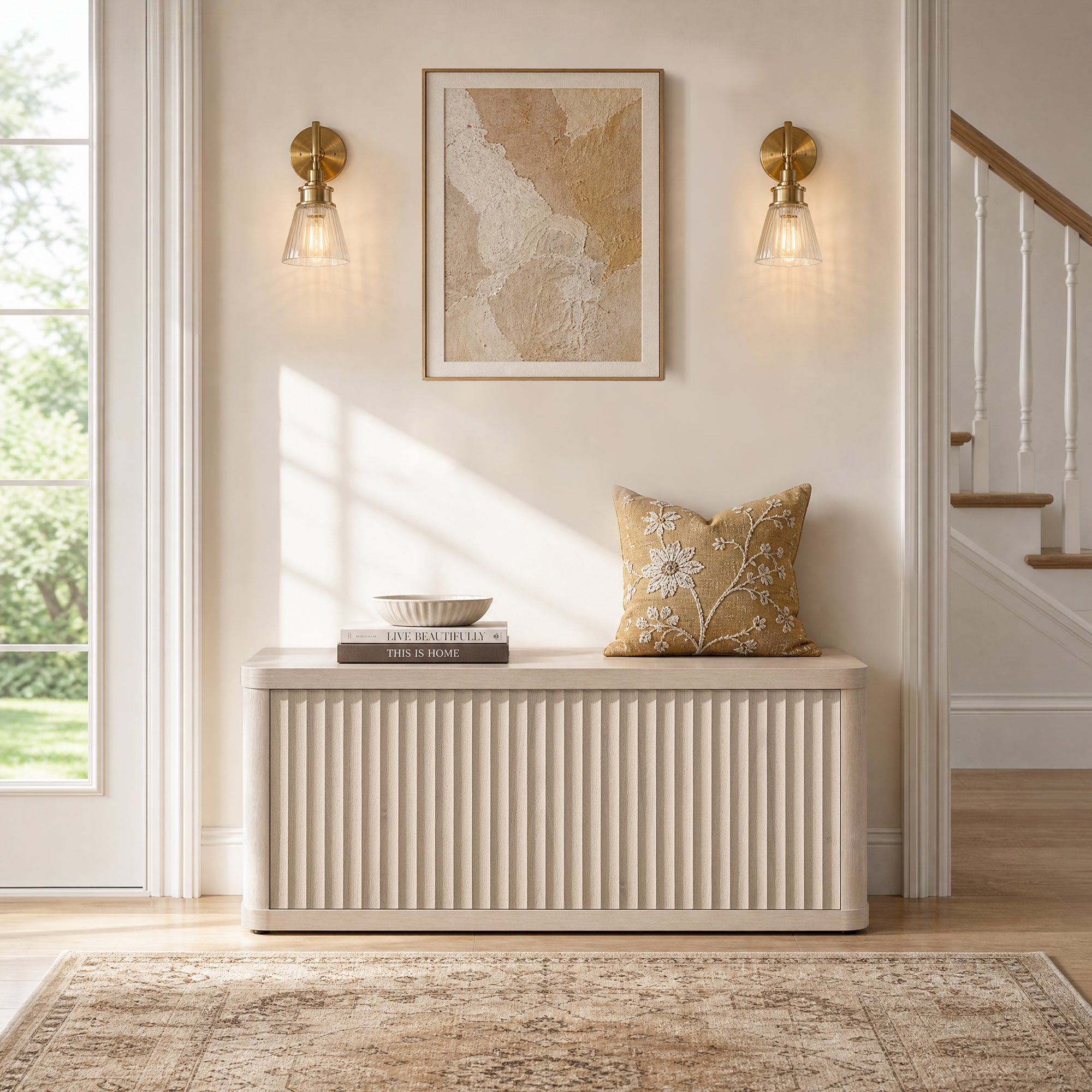 Cas Flip-Top Shoe Bench Entryway