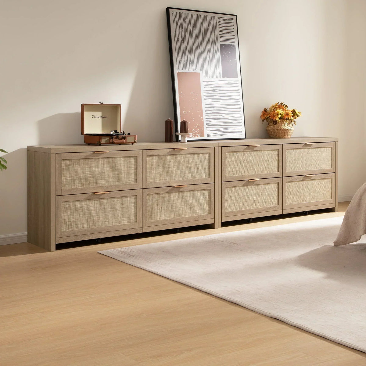Savanna Dresser with 4 Drawers, Set of 2