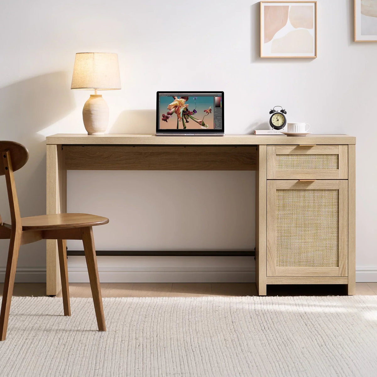 Savanna Vanity Desk with Door, Set of 2