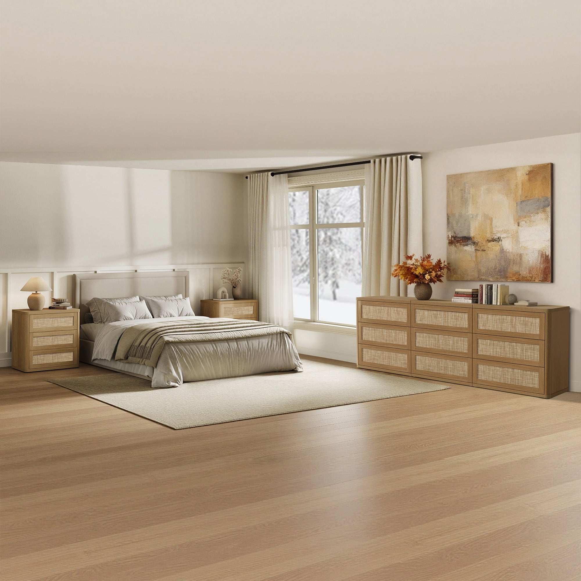 Zura Sectional 9 Drawers Dresser Sets