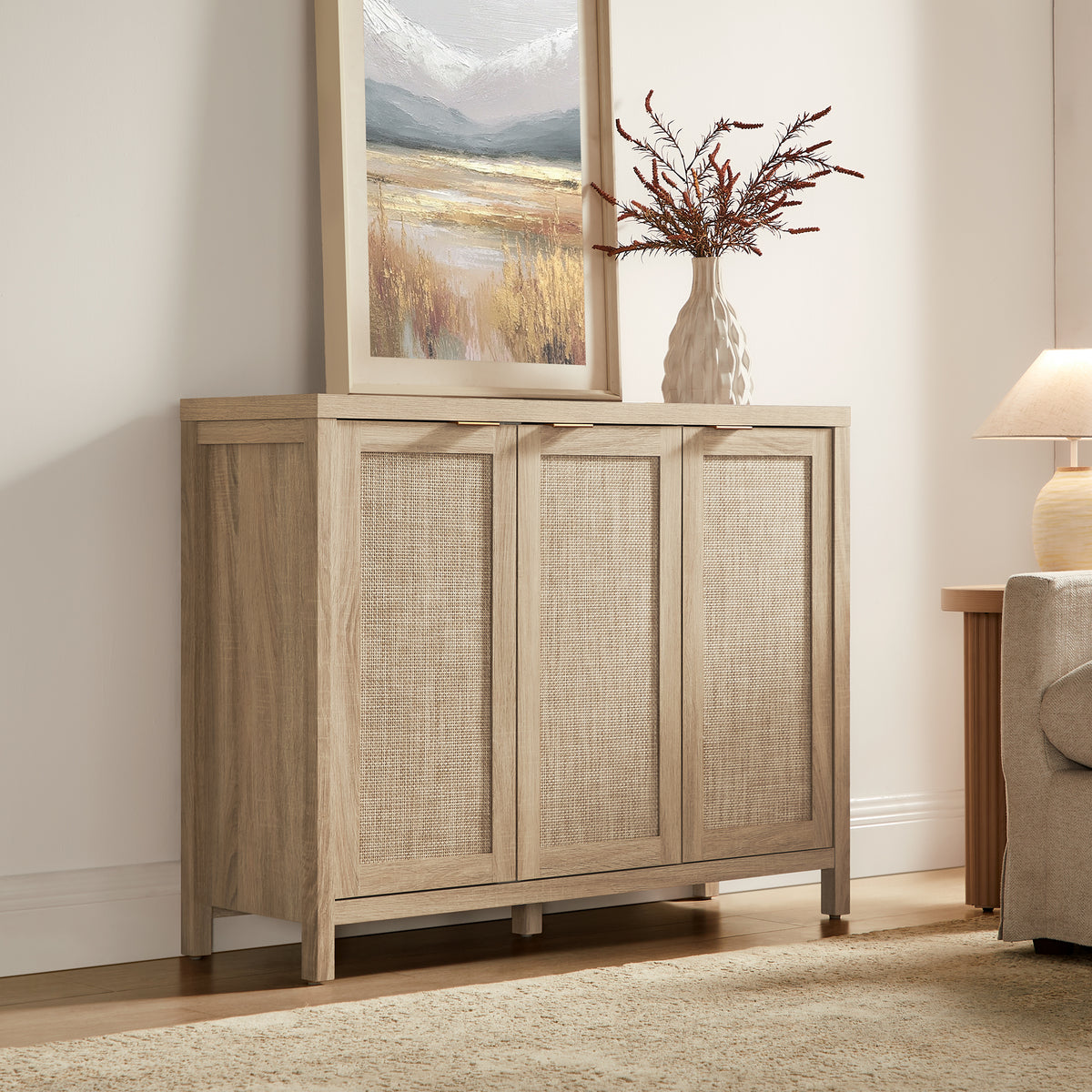 Savanna 43.5-Inch Wide Buffet Cabinet with Storage