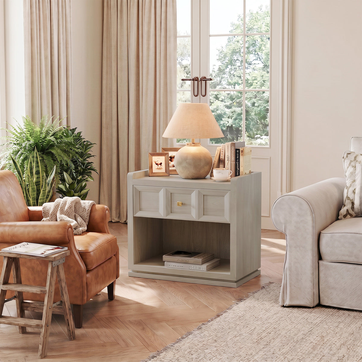 Helio End Table, 26Inch Wide
