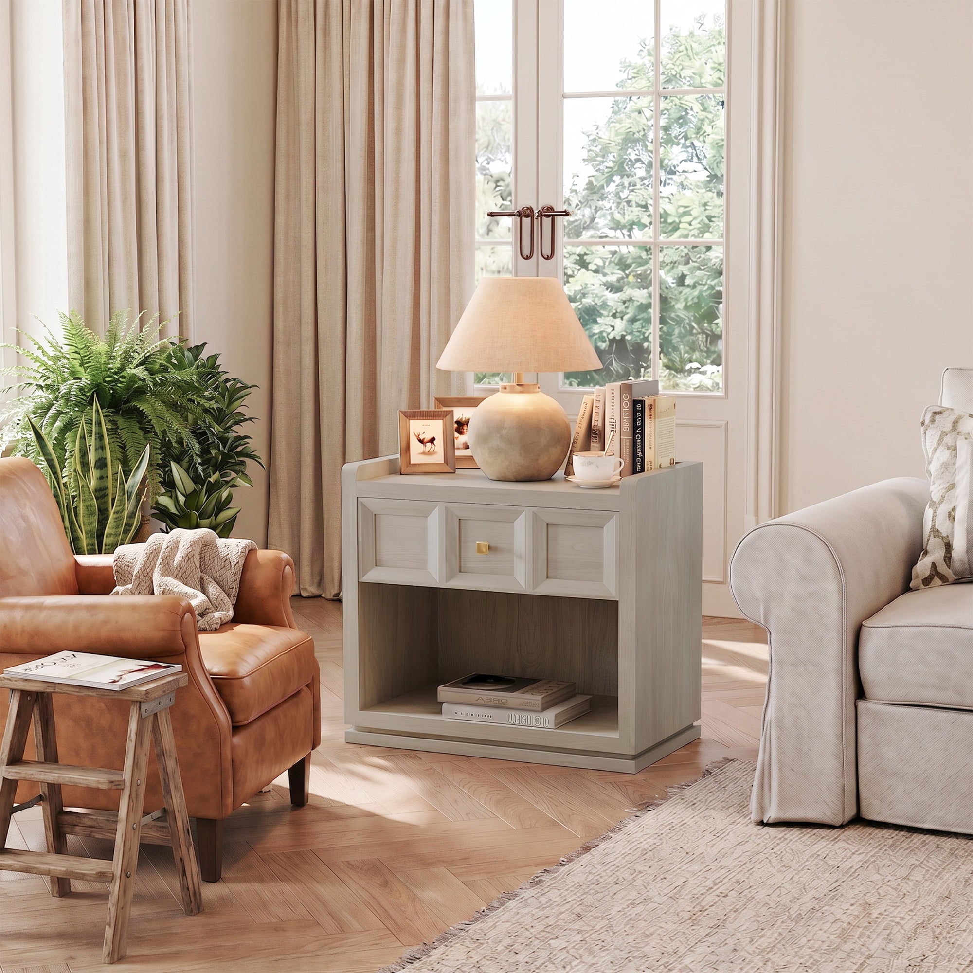 Helio End Table, 26Inch Wide
