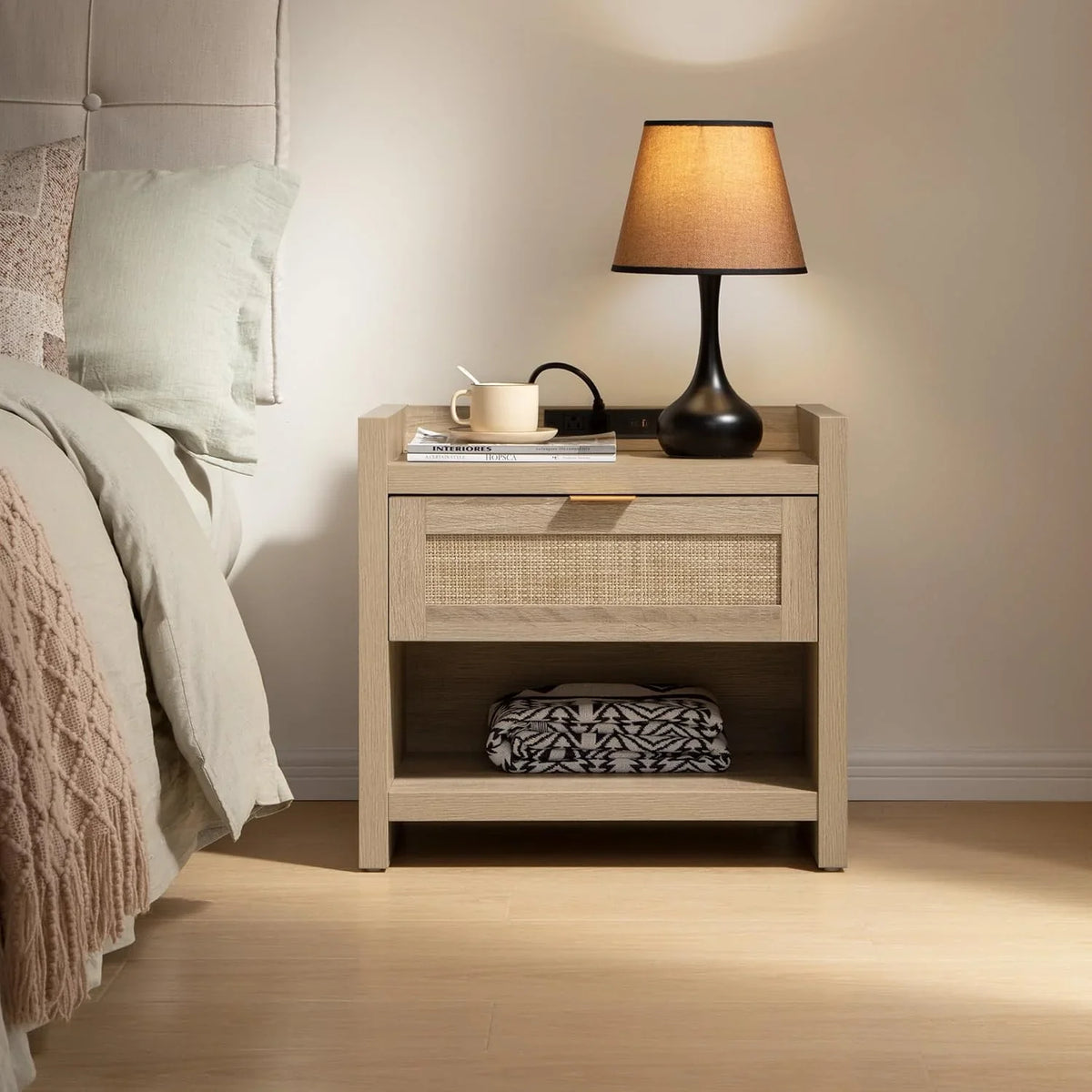 Savanna 1-Drawer Nightstand