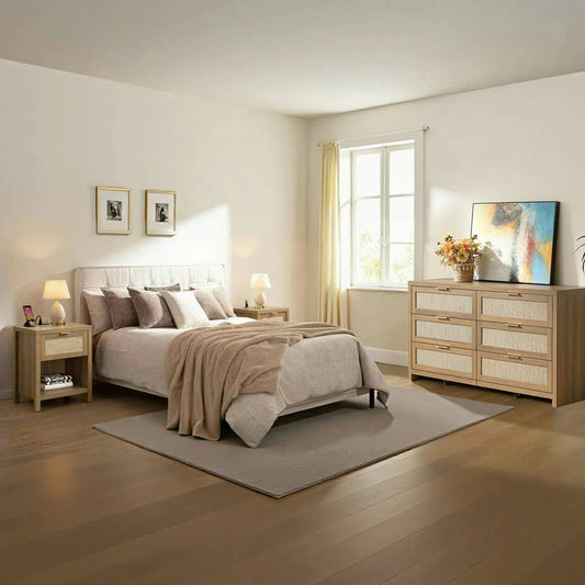 Savanna Cabinet Bedroom Set with Charge