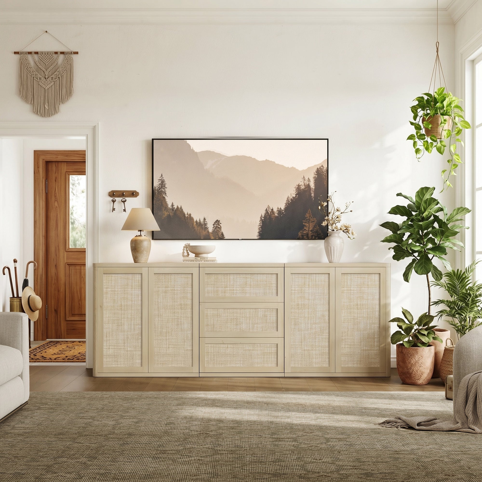 Zura Modular TV Stands Set of 3, Large Storage