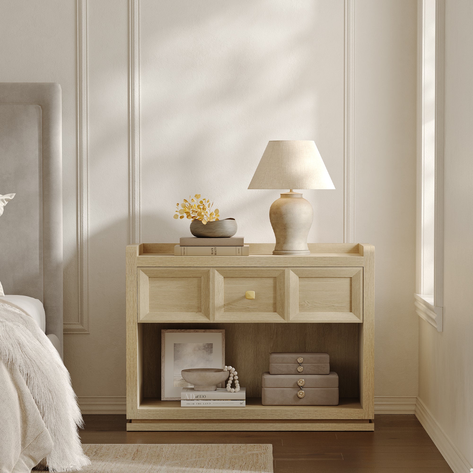 Helio End Table, 31 Inch Wide