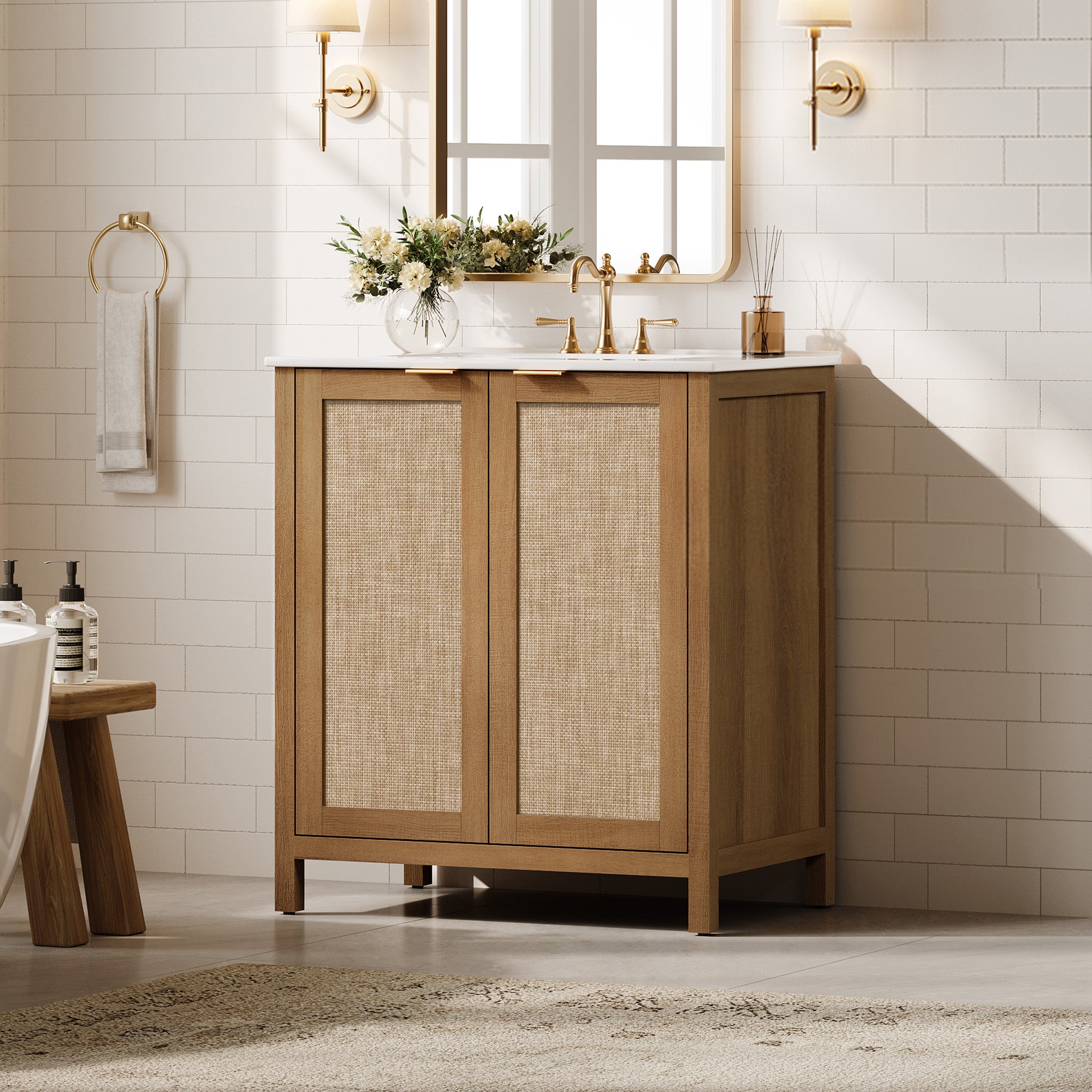 Savanna Vanity Cabinet with Sink and Storage
