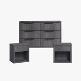 Cas 6 Drawers Dresser and 1 Drawer Nightstands Set