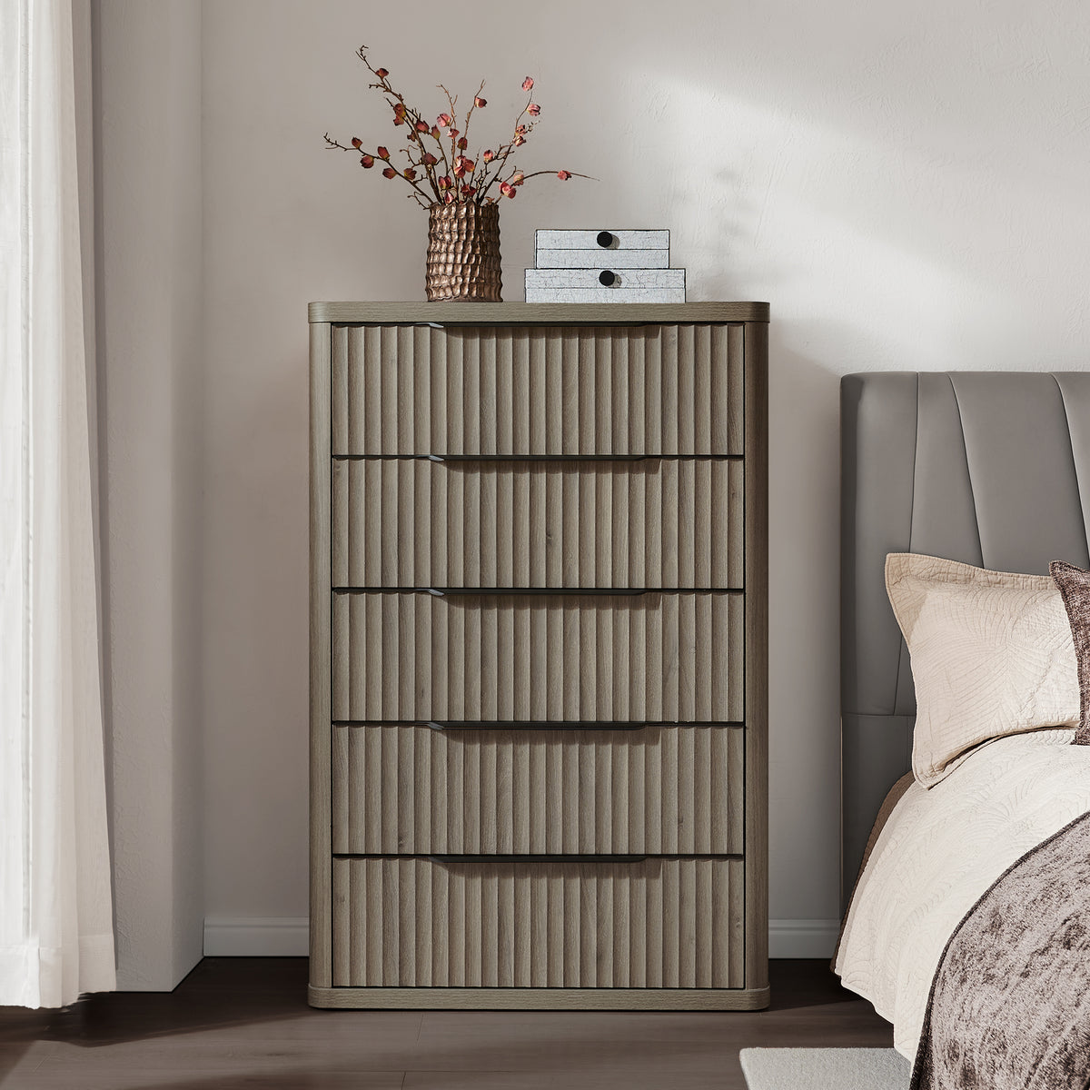 Cas Tall 5 Drawers Dresser