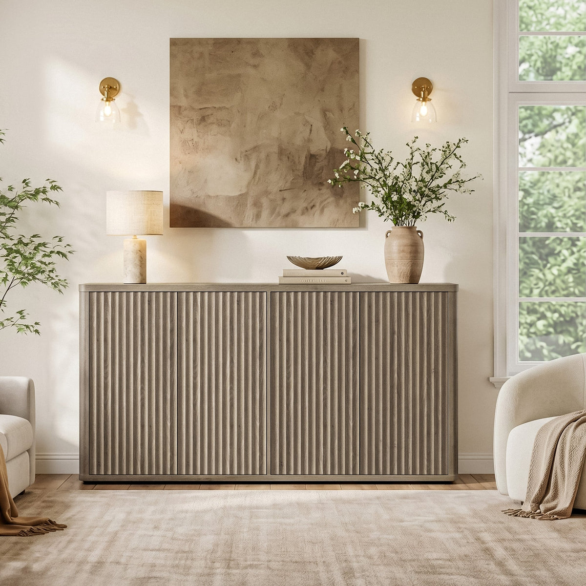 Cas Sideboards with Doors, Set of 2