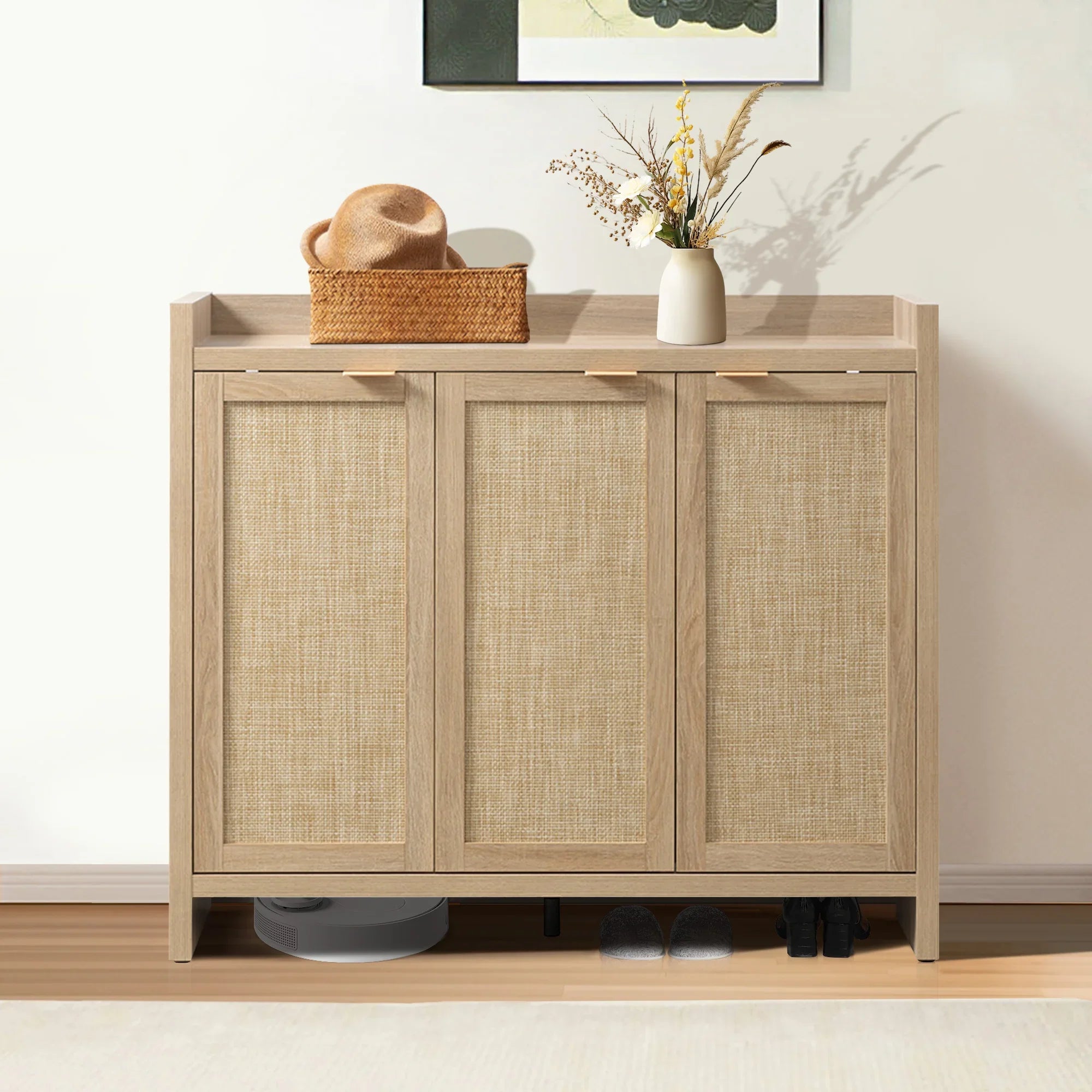 Savanna Tall Shoe Cabinet,30 Pairs Shoes