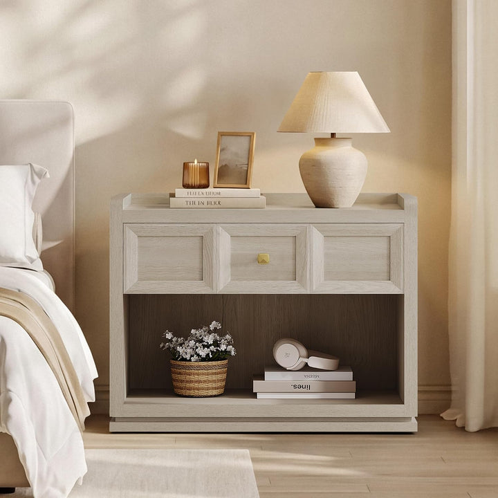 Helio Large-Size Nightstand, Bedroom Storage
