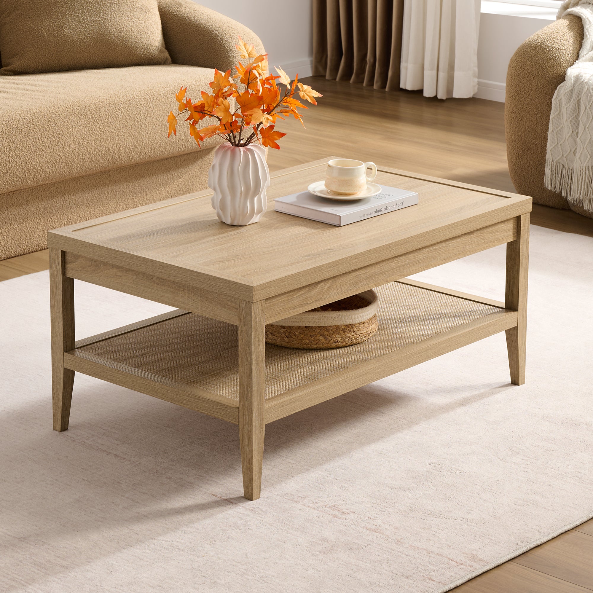 Savanna Rectangular Coffee Table, Space-Saving